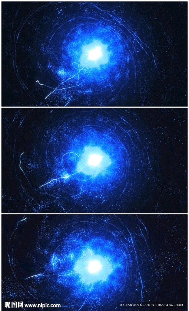 粒子波纹隧道背景视频