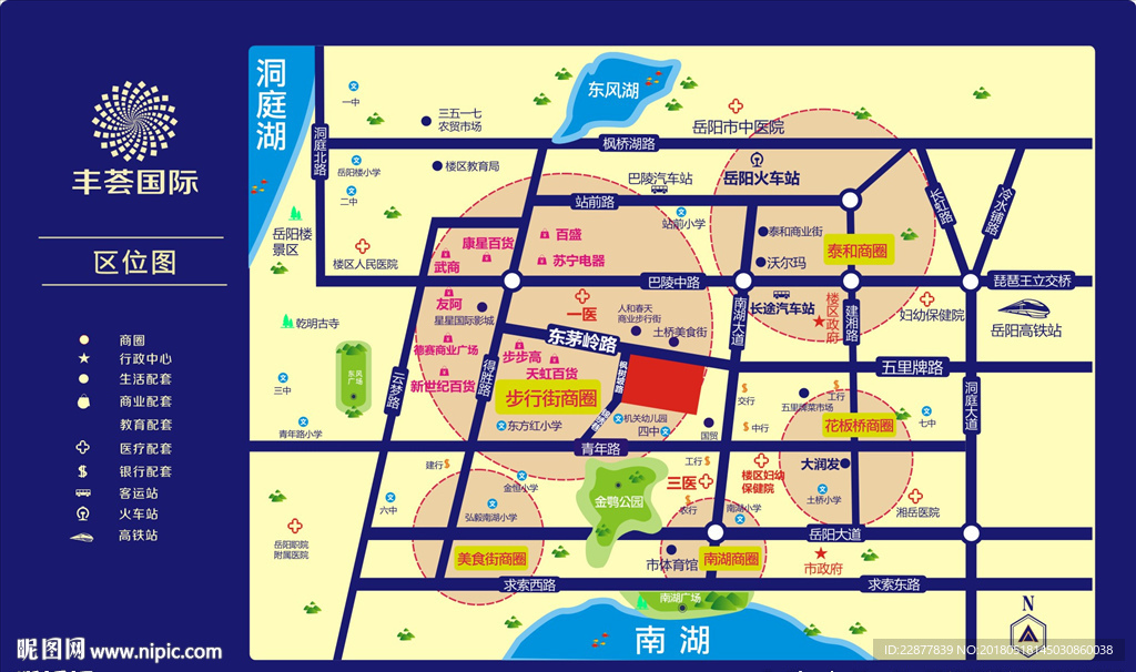 岳阳楼盘区位图