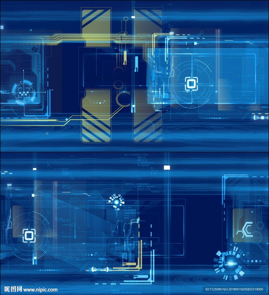 数字科技HUD动态视频