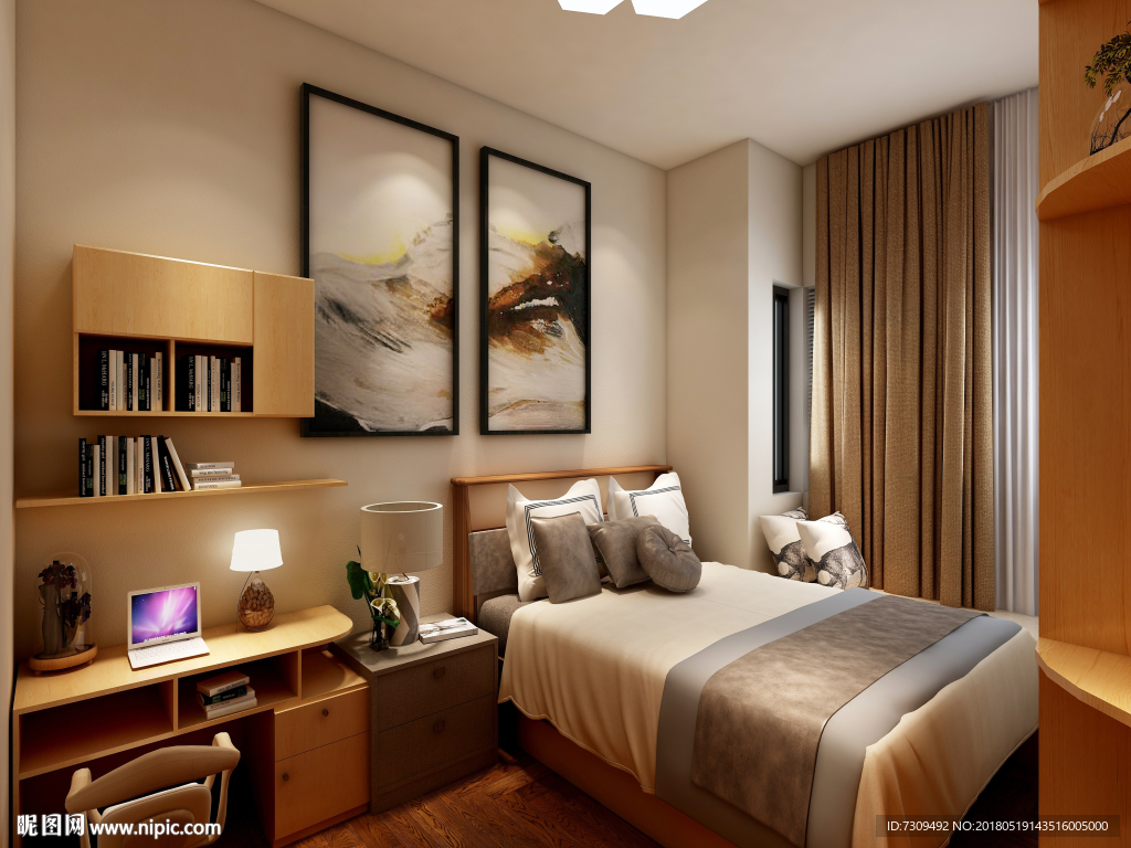 新中式家居房间装修效果图