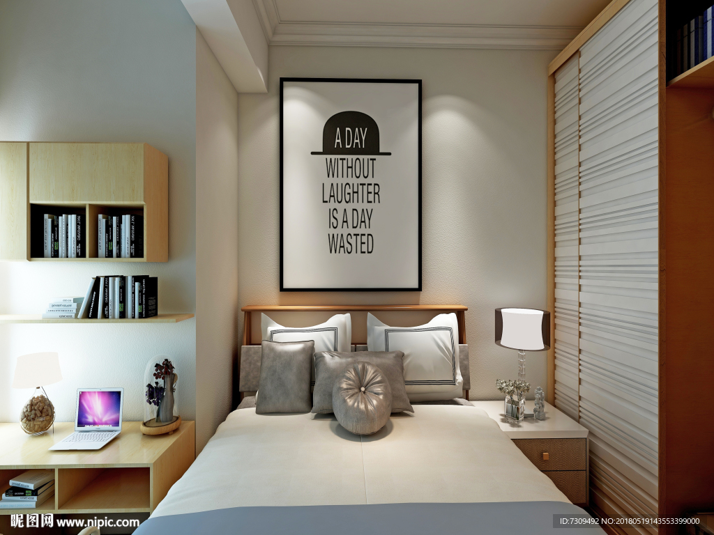 新中式卧室装修效果图