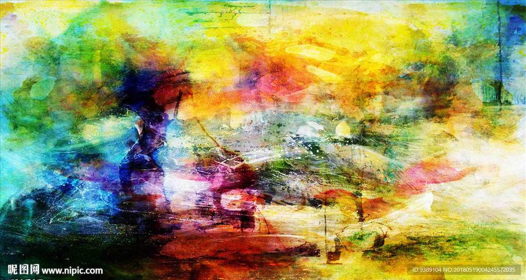 抽象油画