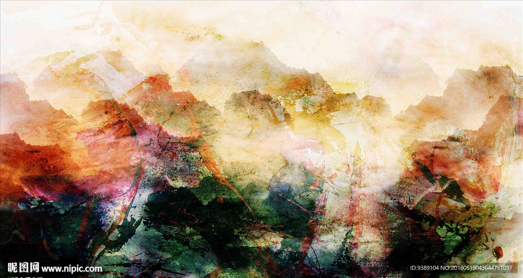 抽象油画
