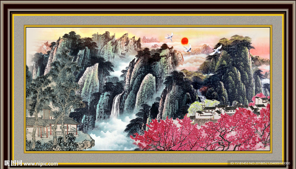 巨幅山水画