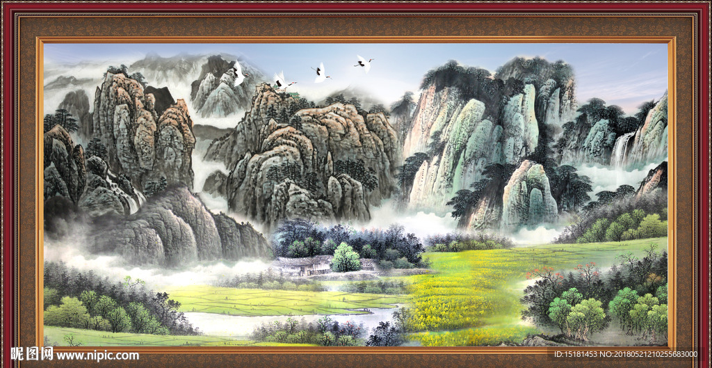 巨幅山水画