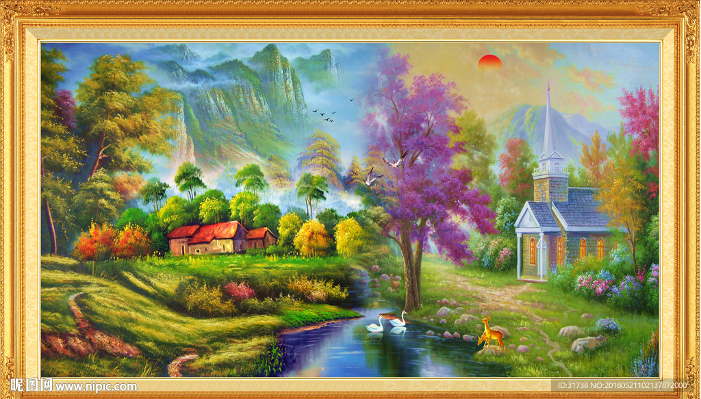 油画风景