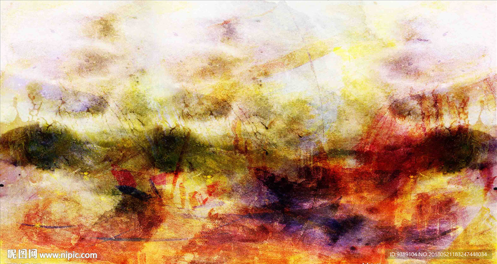 抽象油画