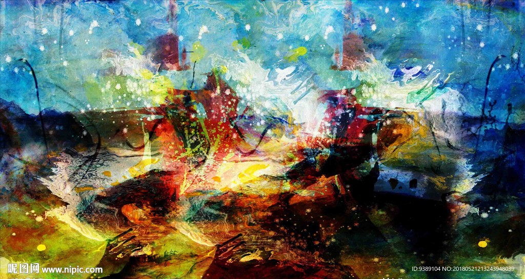 抽象油画