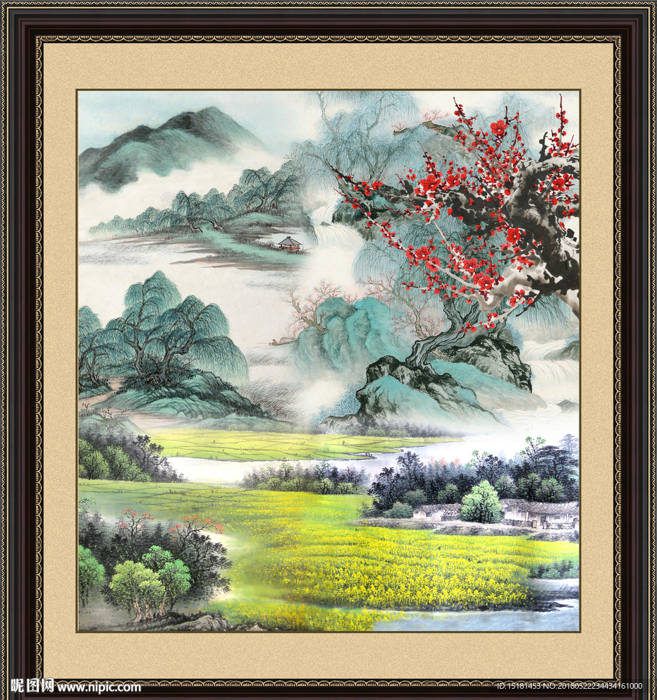 国画梅花