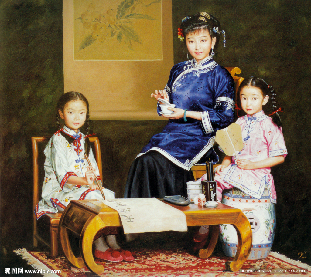 王尊油画 悠闲岁月