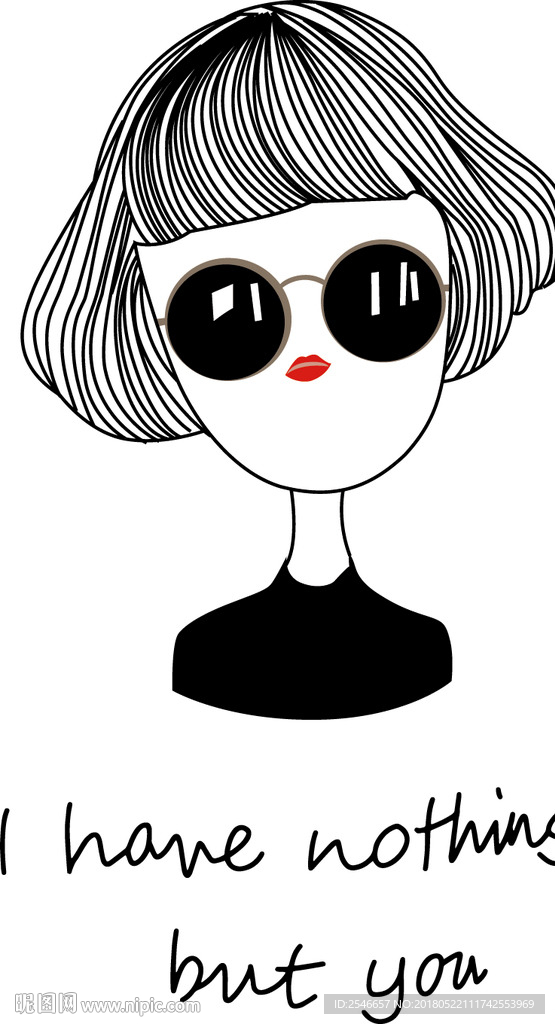 卡通美女头像