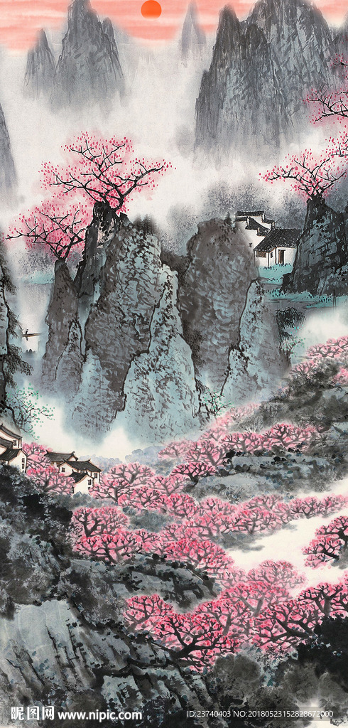 国画风景玄关