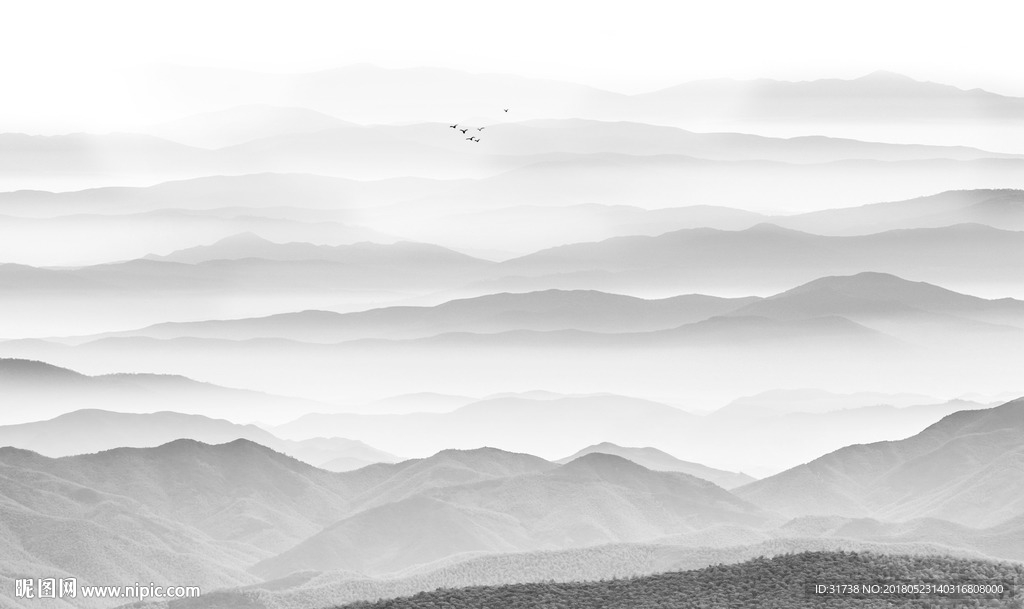 水墨山水画