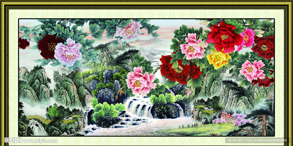 国画牡丹