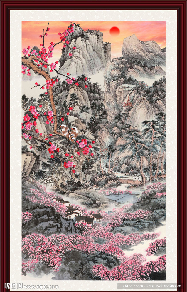 国画梅花
