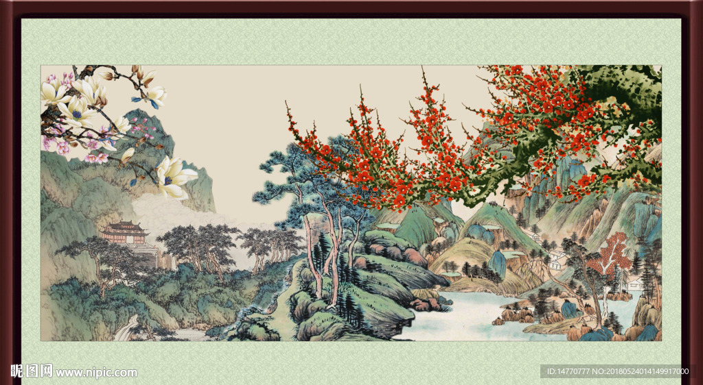 国画梅花