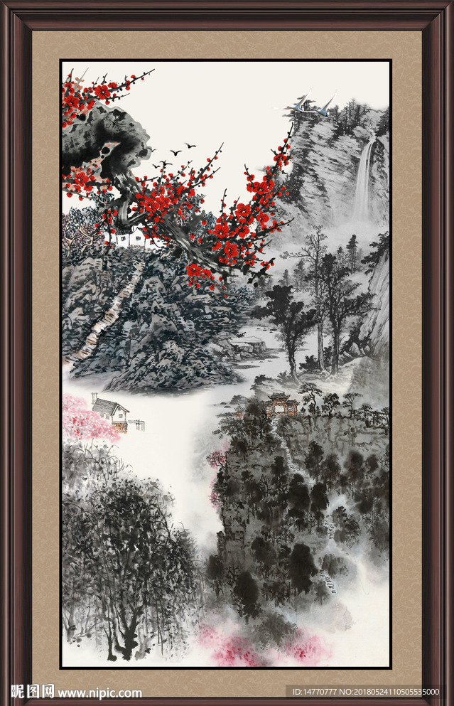 国画梅花