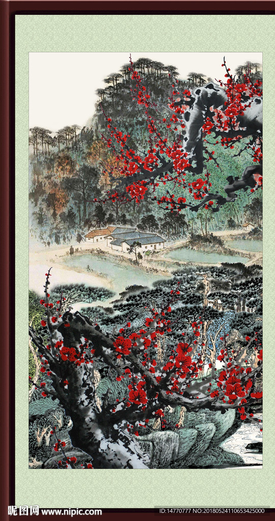 国画梅花 一枝梅