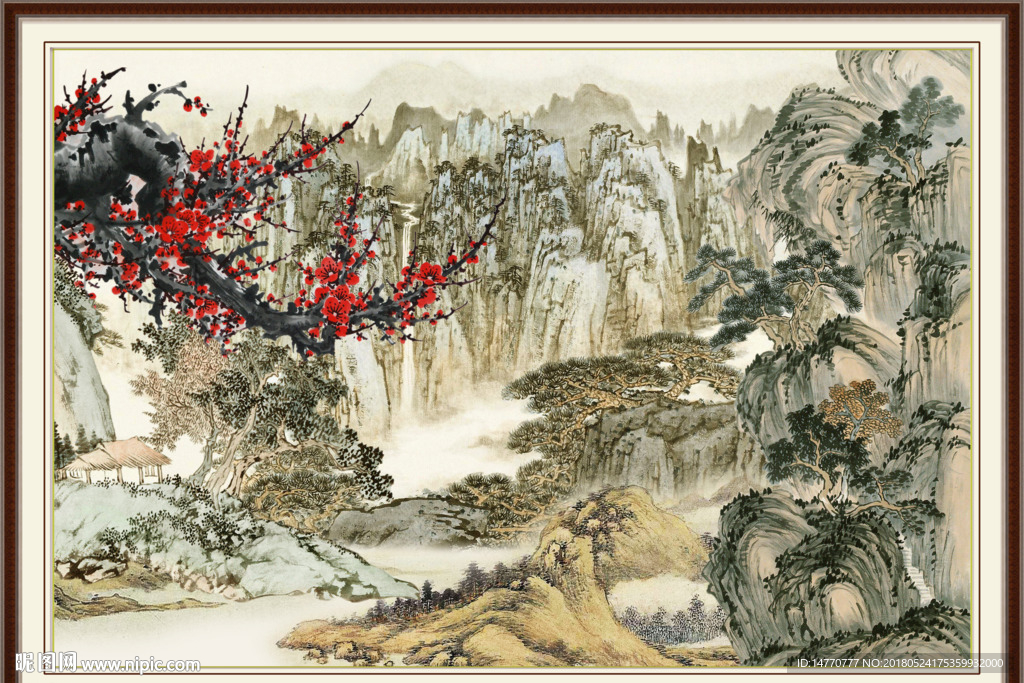 国画梅花