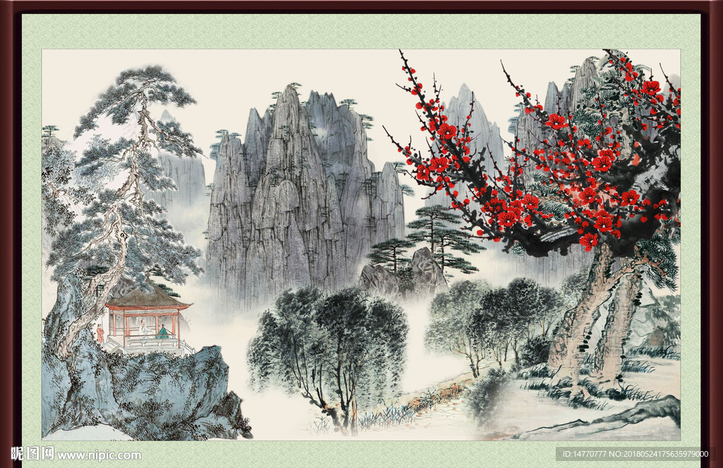 国画梅花