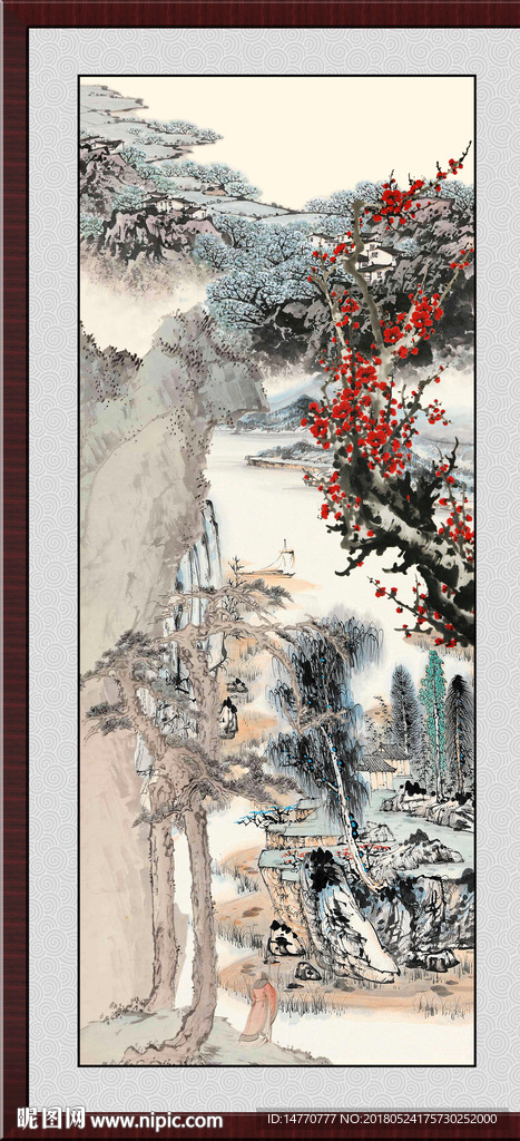 国画梅花