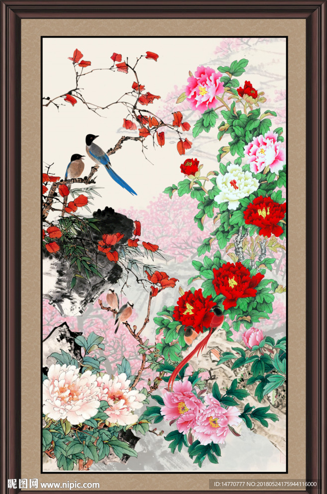 国画牡丹