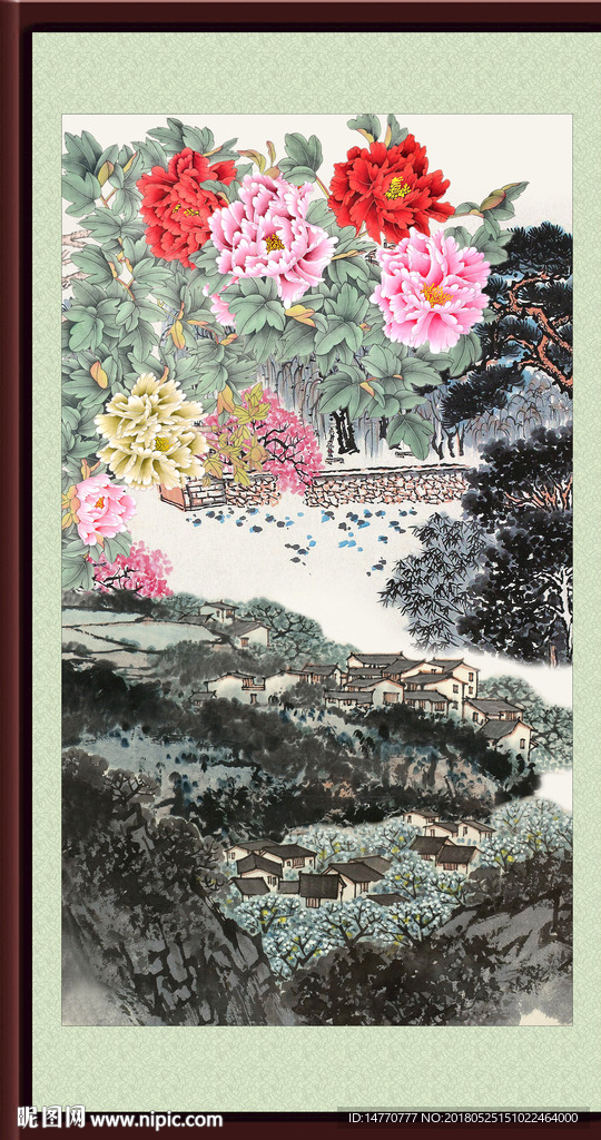 国画牡丹