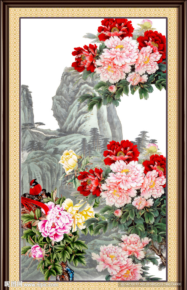 国画牡丹
