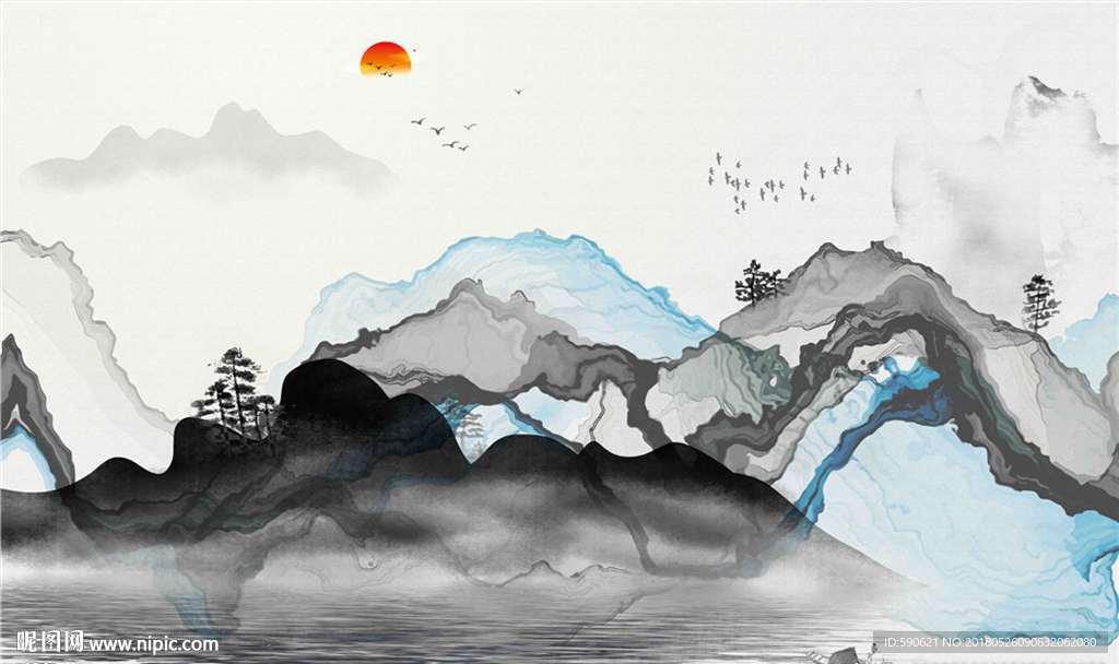 新中式背景墙