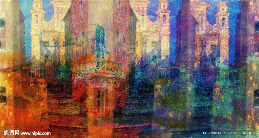 抽象油画
