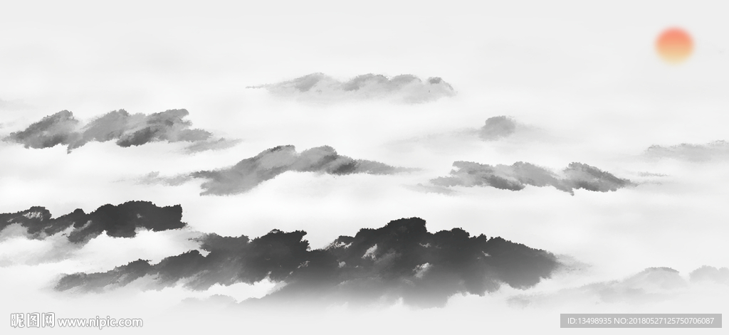 水墨山水画