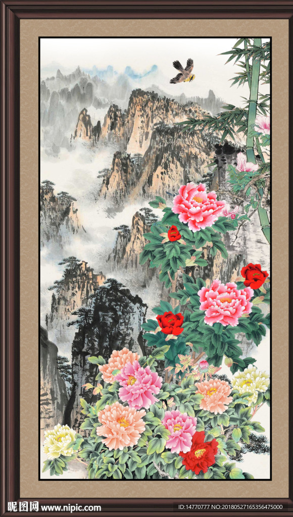 国画牡丹