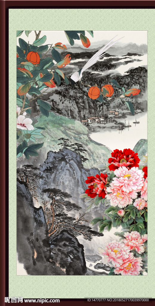 国画牡丹