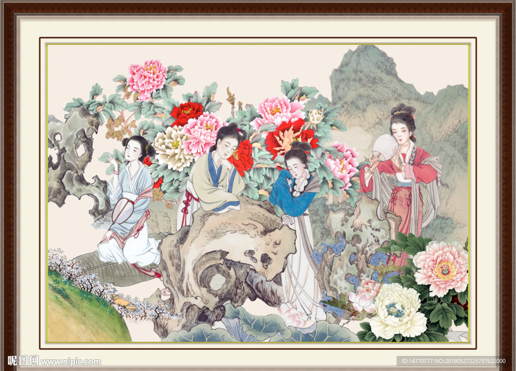 国画仕女图