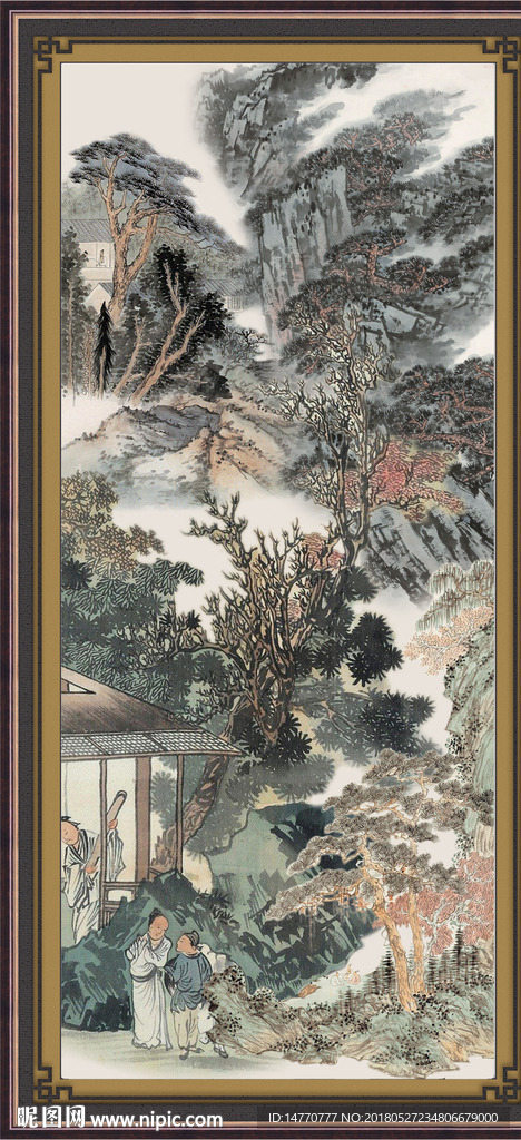 竖幅国画