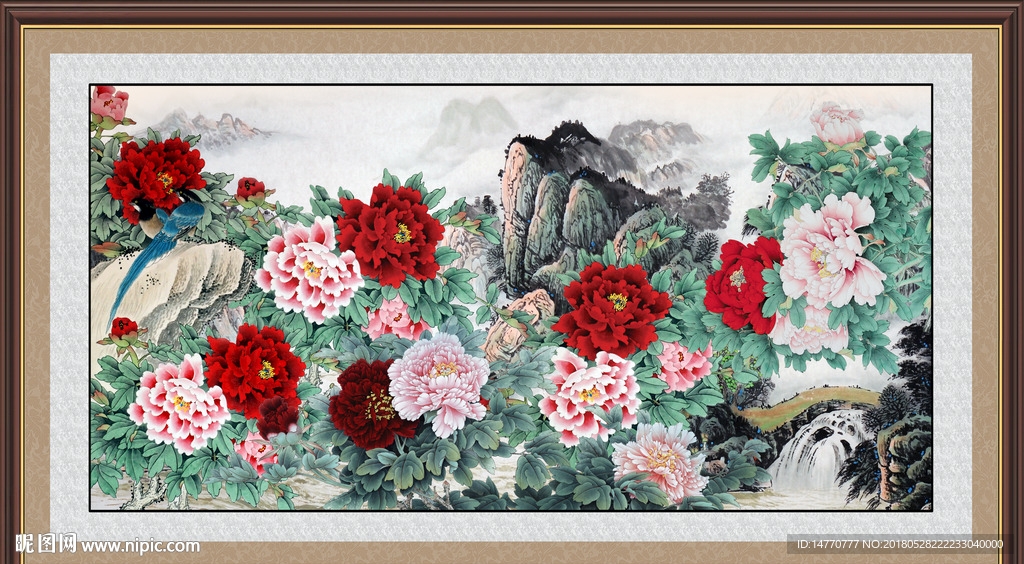 国画牡丹