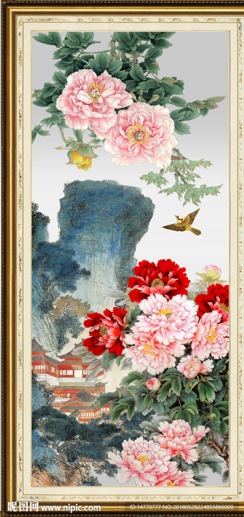 国画牡丹
