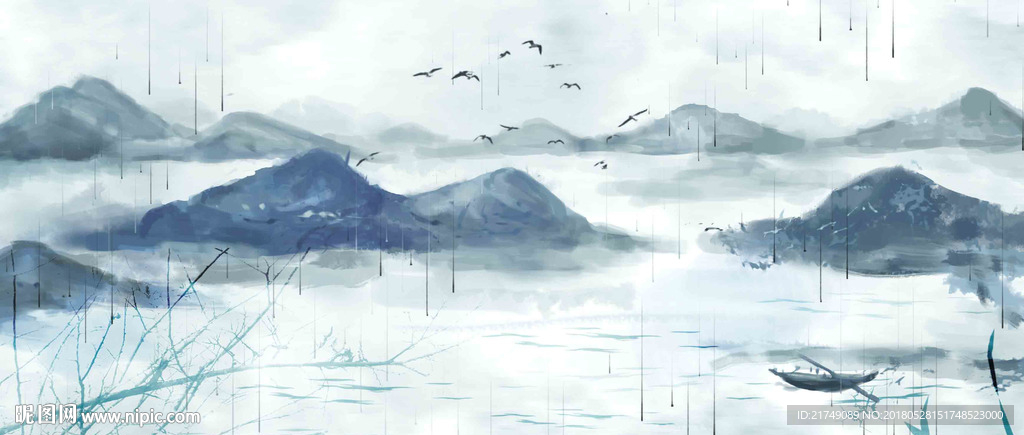 意境山水画