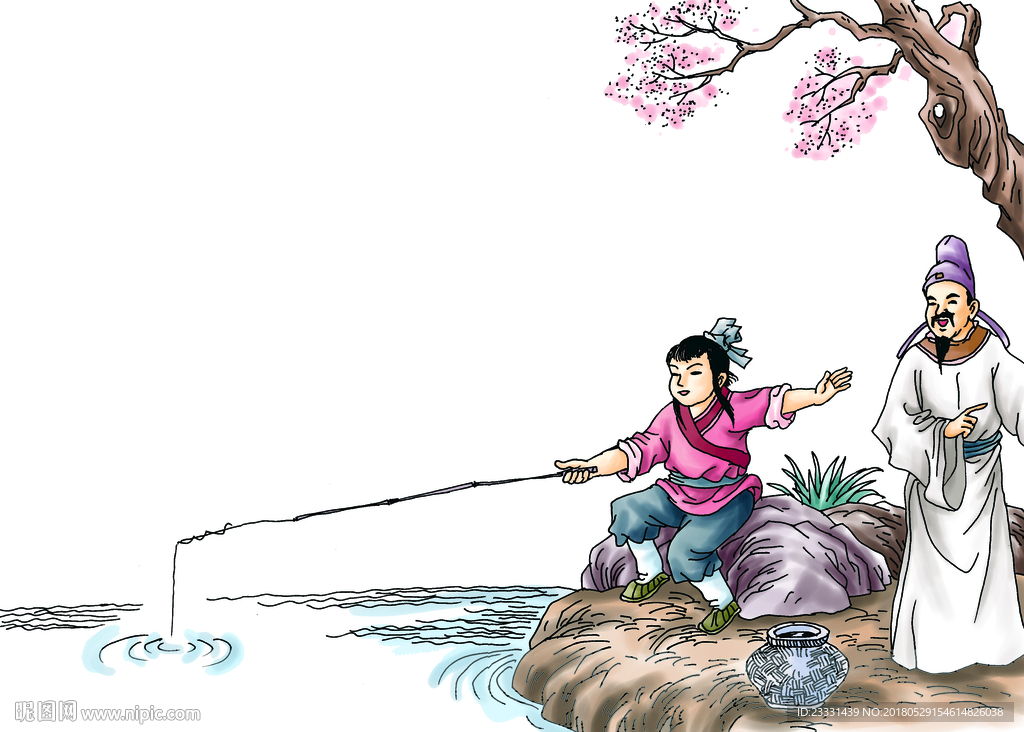 小儿垂钓