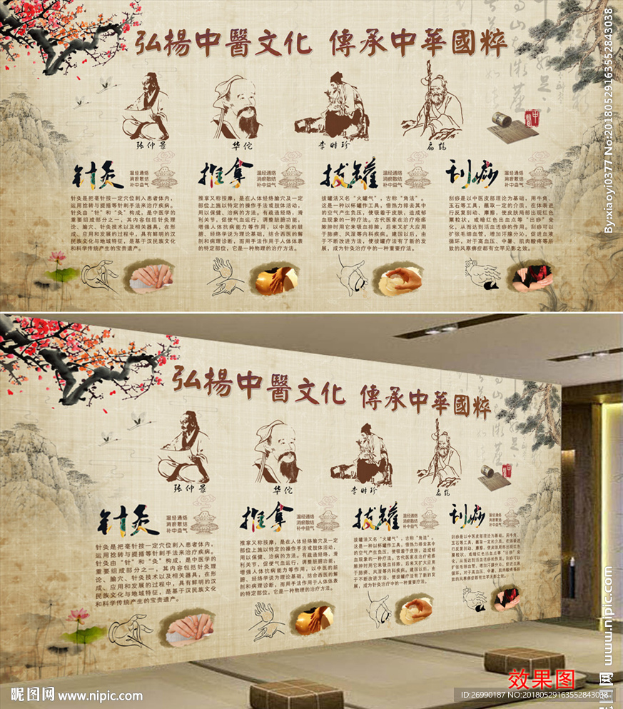 养生背景墙