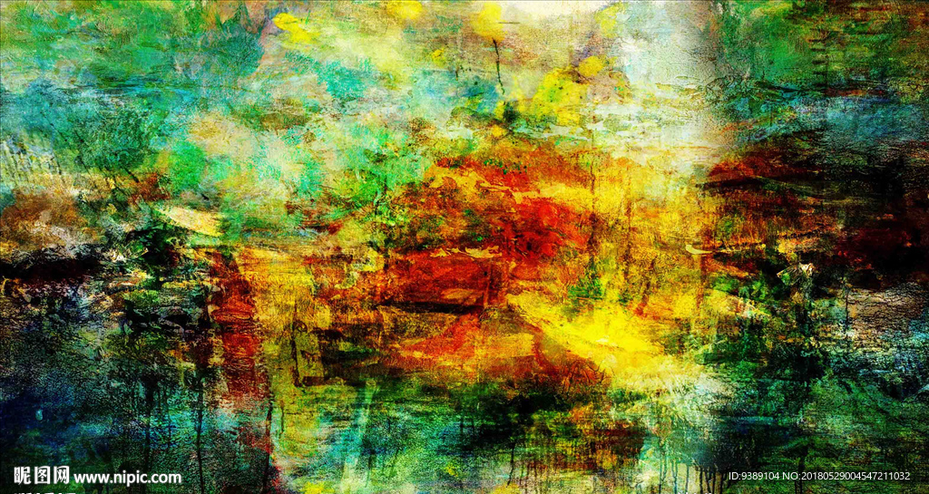 抽象油画