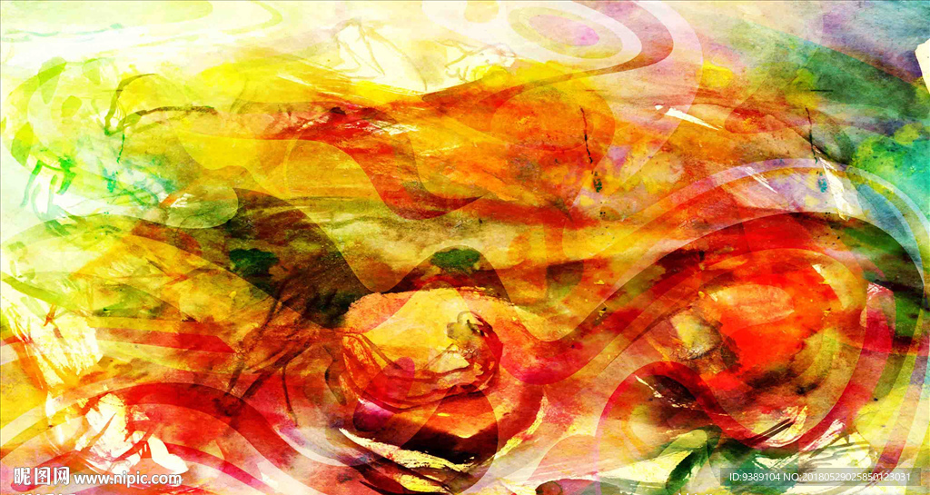 抽象油画