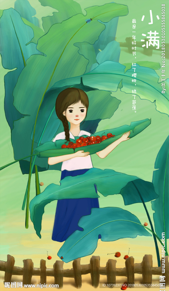 清新绿叶画面
