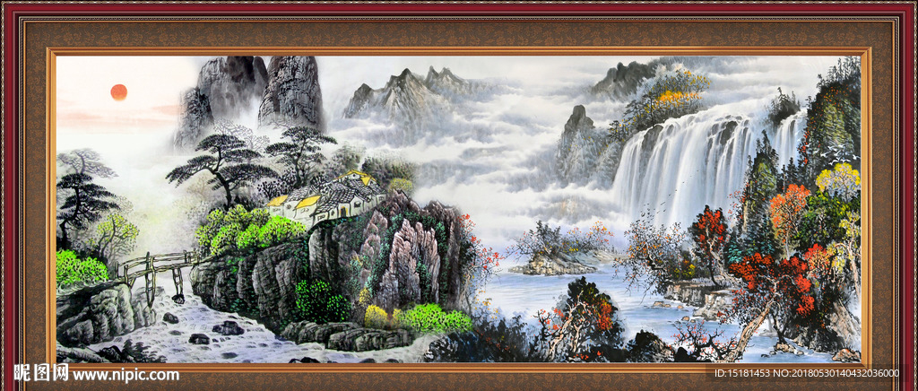 山水国画