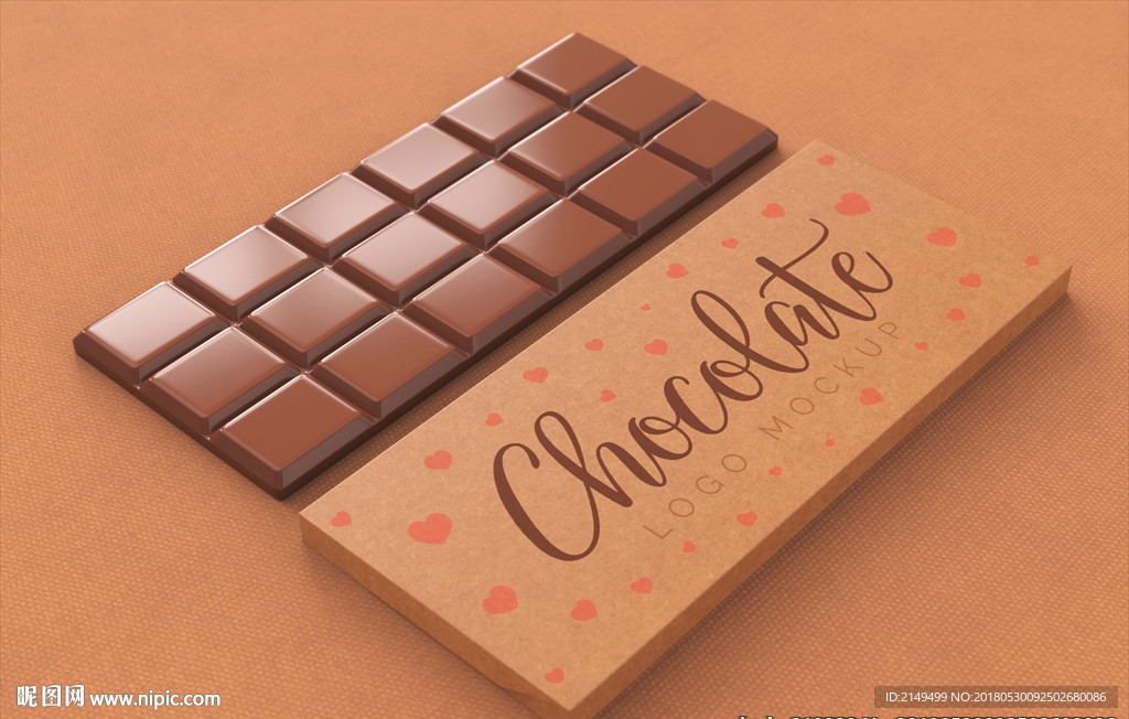 巧克力包装logo样机