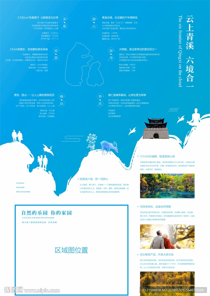 川西旅游地产海报