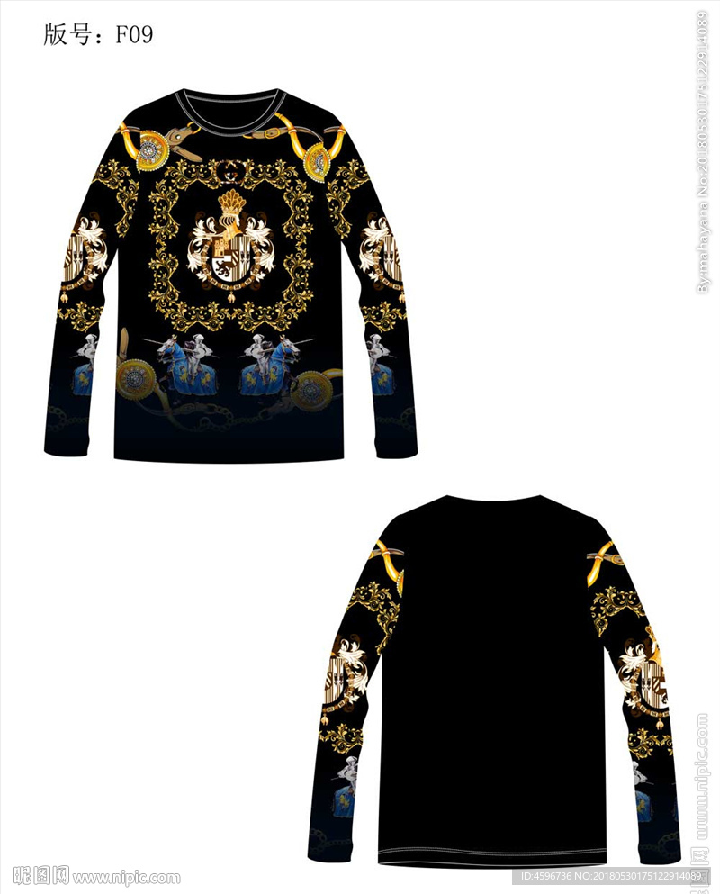 大牌男装印花T恤