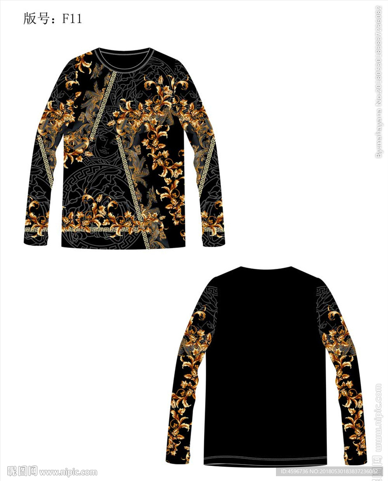 大牌男装印花T恤