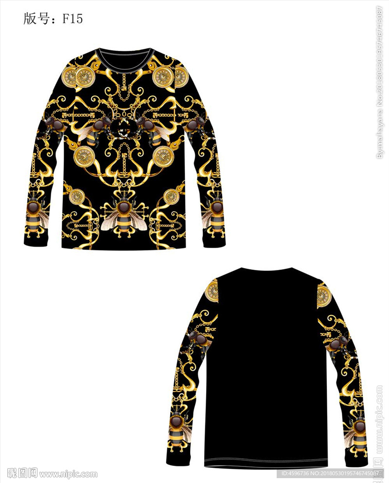 大牌男装印花T恤