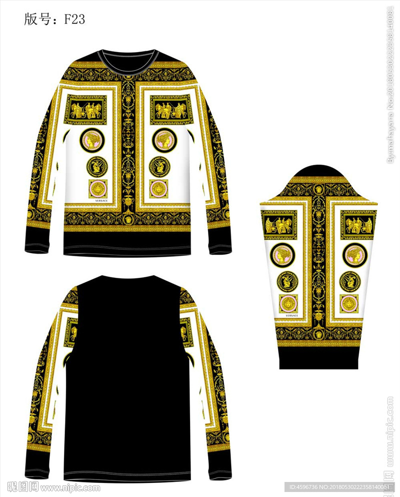 大牌男装印花T恤